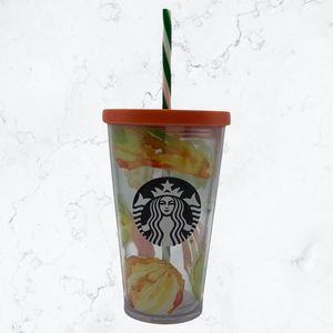 Starbucks 2017 Harvest Cold Cup Double Insulated Straw/Lid, Grande 16oz